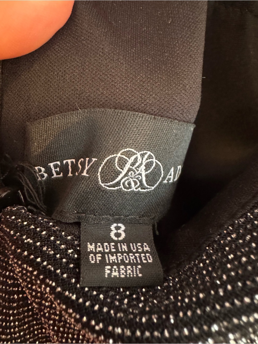 Betsy & Adam Black Sparkle Jacket